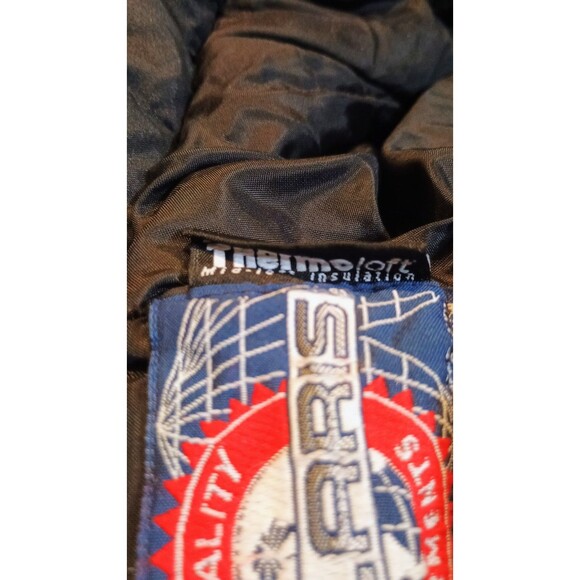 Polaris Teal Jacket Womens M Snowmobile Thermoloft Insulated Union Made VINTAGE - Picture 8 of 8